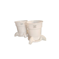 CP Lab Safety SC-3004CPB Waste Container Base 4L Nalgene HDPE Lot of 2