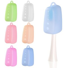 6 Pack Multicolor Toothbrush Covers Caps 1.6 Inch Travel Brush Protectors