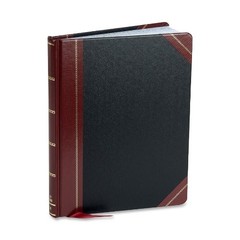Esselte 21300R Record Book 300 Sheets 10.37″x8.12″ Black/Red