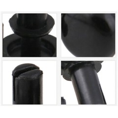 fit for Hole Dia 2mm 3mm 4mm 5mm 6mm Black Plain Nylon Rivets Plastic Snap Rivet