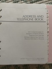 Vintage 1980s New Address & Phone Number Book Free Shipping