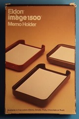 Vtg 1980s Eldon Office Products Memo Notes Pad Holder 1979 Color: Ebony☆NEW!☆