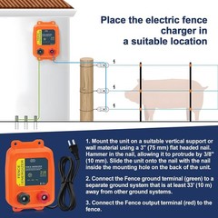 Reliable Plug-In Electric Fence Charger for 8 Acres – Protect Livestock & Pets!