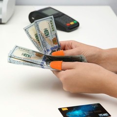 SATINIOR 20 Pcs Rubber Fingers Tip Protectors XS S M L XL, 5 colors
