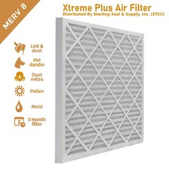 Lamons 14x25x1x3 XP4 Air Guard Pleat Furnace Filter MERV 8 (3 Pack)