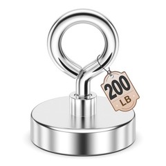FINDMAG 1.76’’ Fishing Magnets, 200 LBS Pulling Force Neodymium Rare Earth Ma…