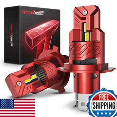 Torchbeam 2024 Newest H4 Bulbs 20000Lm Super Bright And 6000K Cool White Fog