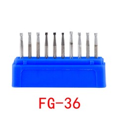 10Pcs/Box Dental Carbide Burs Drills for High Speed Handpiece FG Friction Grip
