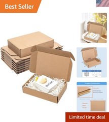 25 Pack Brown Shipping Boxes 9x6x2