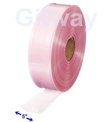 5″ x 1075′ Anti Static Poly Tubing Tube Plastic Bag Custom Bags on a Roll 4ML