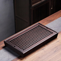 X-Large 19 Inch Bamboo Chinese Gongfu Tea Ceremony Tray with Drain Drainage T…