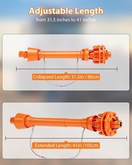31.5″-41″ PTO Shaft 1-3/8″ PTO Drive Shaft 6 Spline Both Ends with Slip Clutch