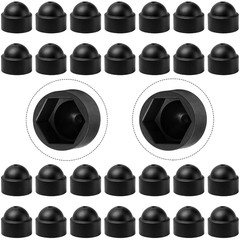 30 PCS M8×14Mm Hex Nut Plastic Screw Head Bolt Covers Caps Dome Plastic Protecti