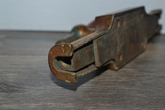 Vintage Industrial Brass Bronze T-Handle Door Latch