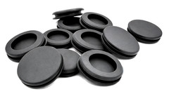 Solid Rubber Grommet without Hole 1 1/2″ Panel Hole Plug Fits 1/8″ Materials