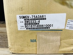 Yaskawa SGMGV-75A3A61 200V 10HP AC Servo Motor High Inertia IP67 New In Box