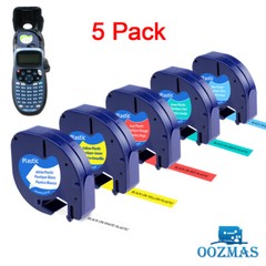 91331 91332 91333 91334 91335 Compatible Dymo LetraTag Plastic Tape Refill 1/2