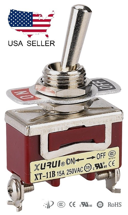HEAVY DUTY SPST (ON)-OFF MOMENTARY TOGGLE SWITCH – SCREW TERMINALS (11BF)