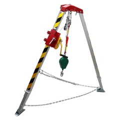Confined Space Tripod Kit Emergency Rescue Aluminium Alloy 1200 Pounds 20 Meters