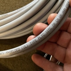 LUTZE A3142208 Flexible TP Electronic Cable; Shielded 22 AWG 4TP PLTC 50FT