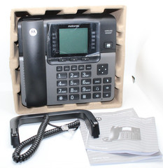 Motorola ML1000 4-Line Corded Business Phone Base Station Black Digital Box