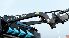 NEW TYPHON Single Arm Backhoe Digger for Mini Skid Steer STOMP X1300 & STOMP 509