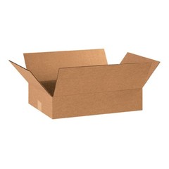 AVIDITI 18 x 12 x 4 Corrugated Cardboard Boxes, Flat 18L x 12W x 4H, Pack of 25