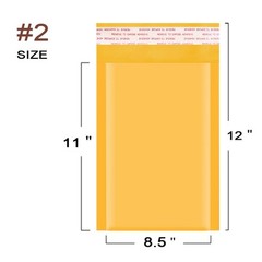 Any Size Kraft Bubble Mailers Shipping Padded Bags Mailing Envelope Self Seal