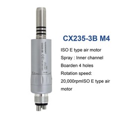 COXO Dental Handpiece Low Speed Air Motor Midwest 4 Holes ISO E-Type Inner Water