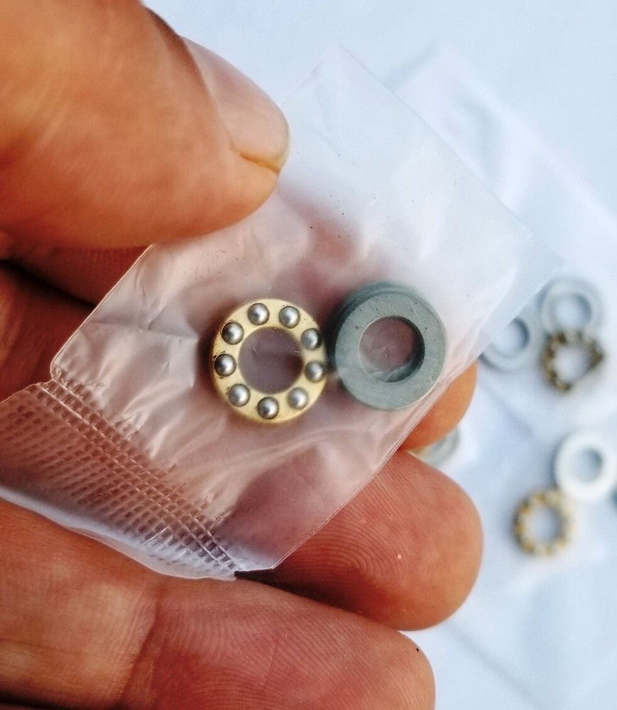 US Stock 10pcs F6-12M Axial Ball Thrust Bearing 3-Parts 6mm x 12mm x 4.5mm