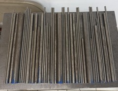 1144 Steel Round Bar Lot – Cold Drawn & Hot Rolled – 40 Pcs, 17.55 lbs