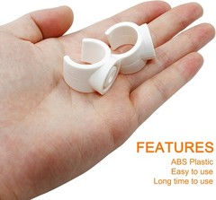 Litoexpe 3/4 Inch PEX Pipe Clamps, 20mm PVC Holder, Plastic 3/4, 20pcs
