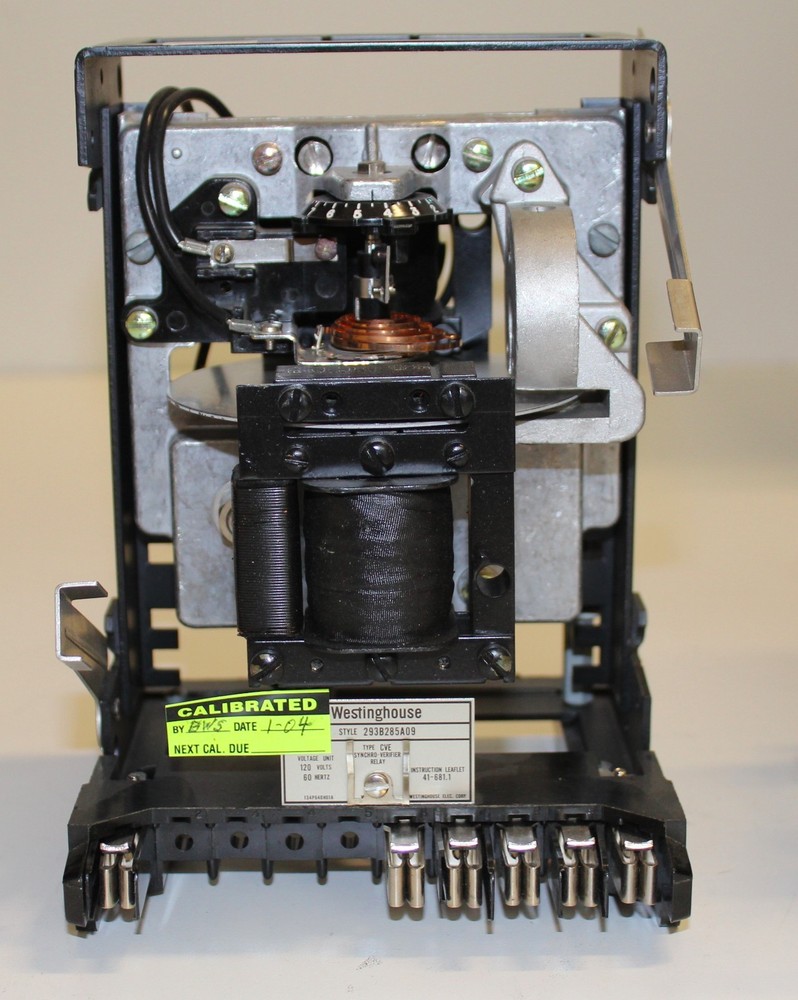 ABB WESTINGHOUSE STYLE 293B285A09 TYPE CVE SYNCHRO-VERIFIER RELAY 120V