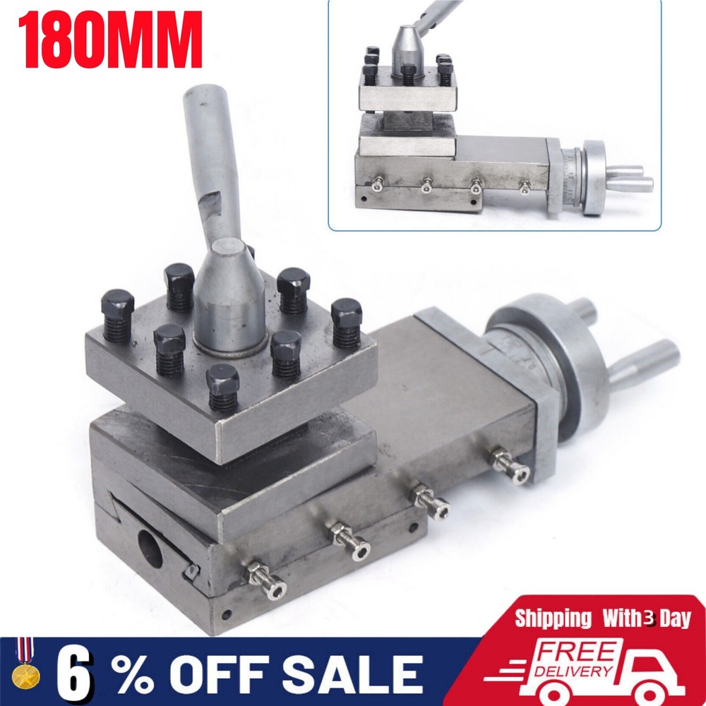 180MM Bench Lathe Tool Holder WM180V Tool W/ square tool turret