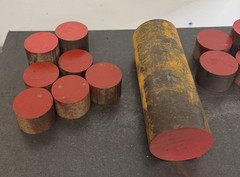 1045 Big Diameter Steel Round Bars HR – 14 PCS – 23.70 LBS – Industrial Use