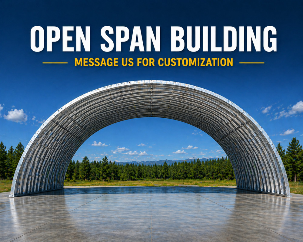 21x20x10 DuroSPAN Steel Arch Building Kit Clear Span Open End DIY Barn