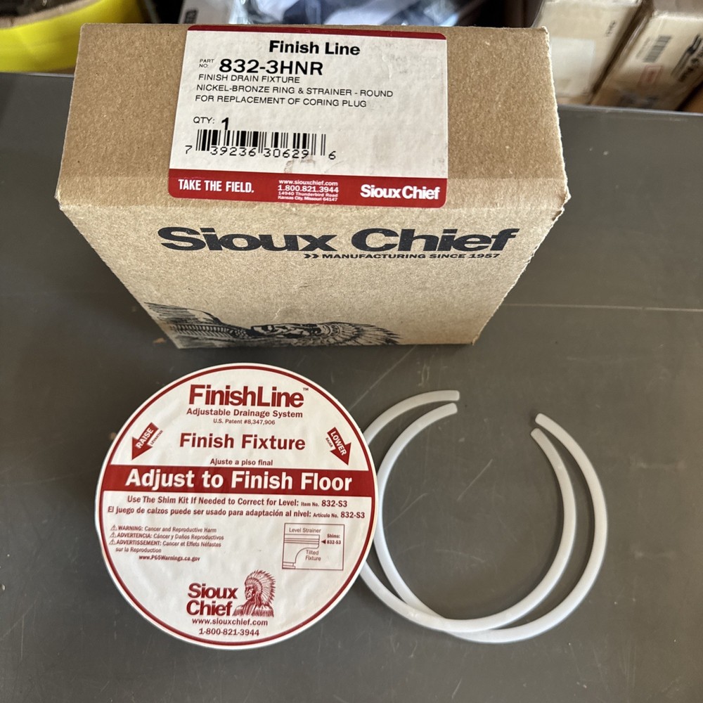 Sioux Chief 832-3HNR FinishLine 3 Inch Adjustable Floor Drain Nickel Bronze