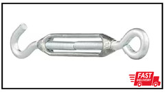3/8 In. X 10-1/2 In. Zinc-Plated Turnbuckle Hook/Eye