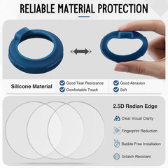 Stethoscope Protection Kit Compatible with EKO Core 500, 3 2.5D Tempered Glass S