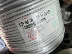 BELDEN 8729 White 4 Conductor 22 AWG Shielded Cable w/ Ground 500 FT Spool 500′