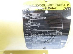 BALDOR CEM3559T 35TT856Q060G1 230/460V 7.2/3.6A NSMP