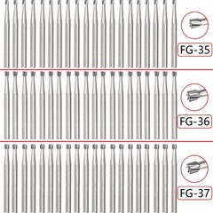 3 Types Dental FG-35/36/37 High Speed Handpiece Cone Tungsten Carbide Bur Burr