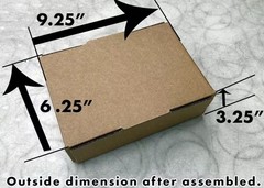25 Pieces 9″ x 6″ x 3″ Corrugated Security Mailer Shipping Box Boxes