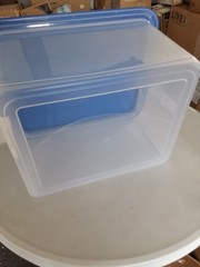 Bankers Box Heavy Duty Plastic File Box with Hanging Rails, Letter/Legal, 1 Pack