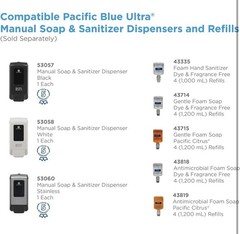 Georgia-Pacific (5305714) Pacific Blue Ultra Push Soap Dispenser Only! No Soap