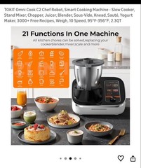 TOKIT C2 AI Omni Robot Basic Bundle All In One AI Cooking Blender Kettle Scale