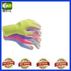 370 Nitrile Grip Coated Work Gloves – Assorted Colors, 4-Pack for Versatile Use