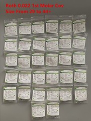Dental Orthodontic 1st Molar Bands Prewelded Buccal Tube Roth.022 U1/L1 29#-44+#