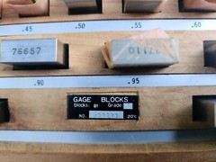 81 PCS Rectangular Gage Block Set Missing 2.