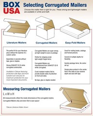Oyster White Literature Mailers 18x18x2 Inch Strong Corrugated Box Made in USA